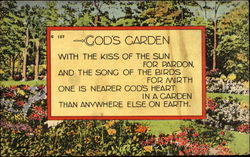 God's Garden Florida Poems & Poets Postcard Postcard