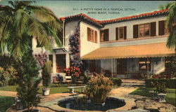 A Pretty Home In A Tropical Setting Postcard