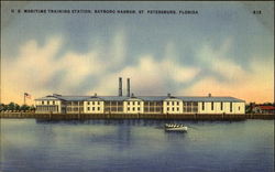 U. S. Maritime Training Station, Bayboro Harbor St. Petersburg, FL Postcard Postcard