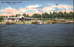 The Venice Yacht Club Florida Postcard Postcard