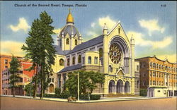 Church Of The Sacred Heart Tampa, FL Postcard Postcard