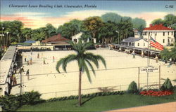 Clearwater Lawn Bowling Club Florida Postcard Postcard