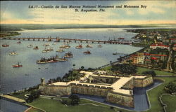 Castillo De San Marcos National Monument And Matanzas Bay Postcard