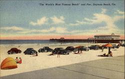 The World's Most Famous Beach Daytona Beach, FL Postcard Postcard