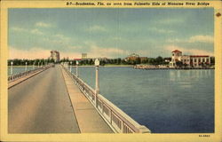 Manatee River Bridge Postcard