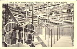 One Of The Fur Storage Vaults Of Connecticut Furriers New Britain, CT Postcard Postcard