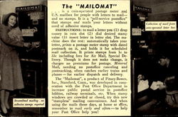 The Mailomat Advertising Postcard Postcard