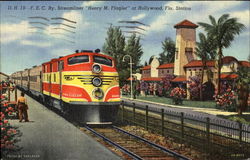 F. E. C. Ry. Streamliner Henry M. Flagler Postcard