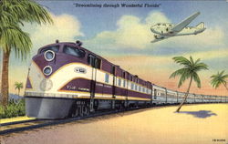 Streamlining Through Wonderful Florida Postcard