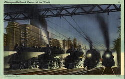 Railroad Center Of The World Chicago, IL Postcard Postcard