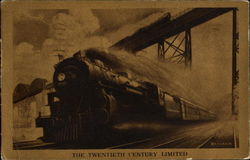 The Twentieth Century Limited Trains, Railroad Postcard Postcard