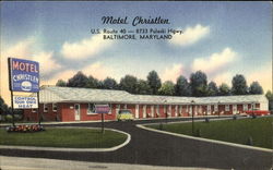 Motel Christlen, U. S. Route 40 8733 Pulaski Hgwy Baltimore, MD Postcard Postcard