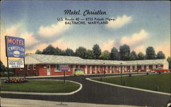 Motel Christlen, U. S. 40 - 8733 Pulaski Hgwy Baltimore, MD Postcard Postcard