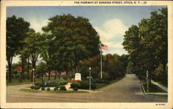 The Parkway At Genesee Street Postcard