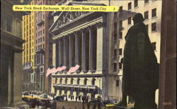 New York Stock Exchange, Wall Street Postcard Postcard