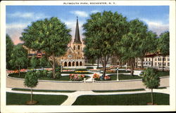 Plymouth Park Rochester, NY Postcard Postcard