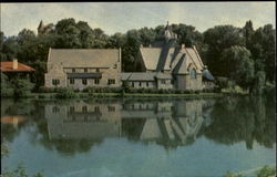 Trinity Episcopal Church, Van Cleef Lake Seneca Falls, NY Postcard Postcard