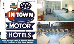 The Town Motor Hotels Washington, DC Washington DC Postcard Postcard