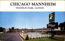 Chicago Mannheim Trave Lodge, 2448 Mannheim Rd Franklin Park, IL Postcard Postcard