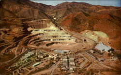 Phelps Dodge Corporation's Lavender Open-Pit Copper Mine Mining Postcard Postcard