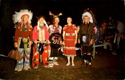 Ceremonial Indian Dances Of The Chippewas Native Americana Postcard Postcard