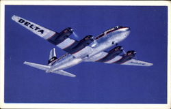 Delta DC-6 Deltaliner Postcard