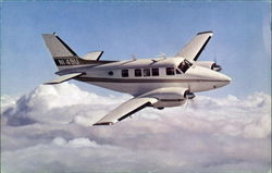 The Beechcraft Queen Air A65 Aircraft Postcard Postcard