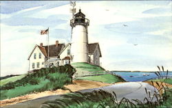 Nobska Light, Woods Hole Cape Cod, MA Postcard Postcard