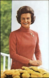 Beautiful Betty Ford Presidents Postcard Postcard