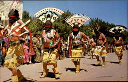 Crown Dancers Native Americana Postcard Postcard