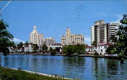 Beautiful Indian Creek, Collins Avenue Miami Beach, FL Postcard Postcard