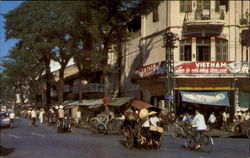 Morning At The Market Postcard