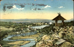 View Of Lake Whiting From East Rock New Haven, CT Postcard Postcard