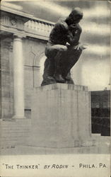 The Thinker Philadelphia, PA Postcard Postcard