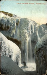 Cave Of The Winds In Winter Niagara Falls, NY Postcard Postcard