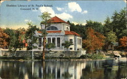 Sheldon Library Of St. Paul's School Postcard