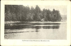 Up Stream To Lake Waukewan Meredith, NH Postcard Postcard