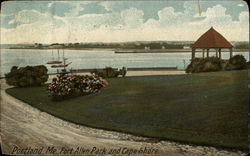 Fort Allen Park And Cape Shore Postcard