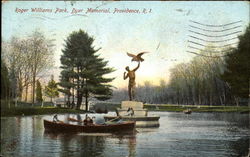 Dyer Memorial, Roger Williams Park Providence, RI Postcard Postcard