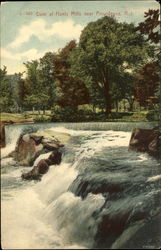 Dam At Hunts Mills Postcard