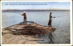 Fishing Cone, Yellowstone Lake Yellowstone National Park Postcard Postcard