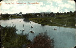 Dorney Park, Boating Pond Allentown, PA Postcard Postcard