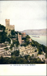 Castle On The Rhine Germany Postcard Postcard