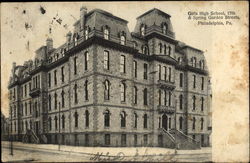 Girls High School, 17th & Spring Garden Steets Postcard