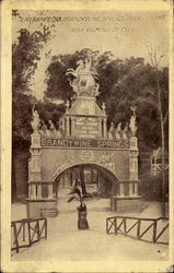 Entrance To Brandywine Springs Park Postcard