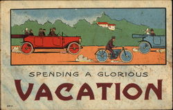 Spending A Glorious Vacation Travel Postcard Postcard