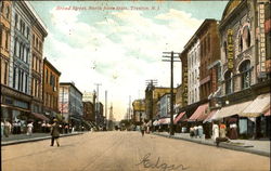 Broad Street, North from State Trenton, NJ Postcard Postcard