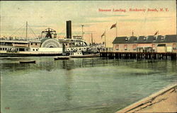 Steamer Landing Rockaway Beach, NY Postcard Postcard