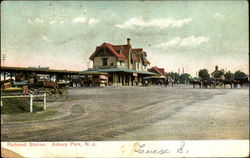 Railroad Staion Asbury Park, NJ Postcard Postcard