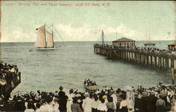 Fishing Pier And Yacht Landing Postcard